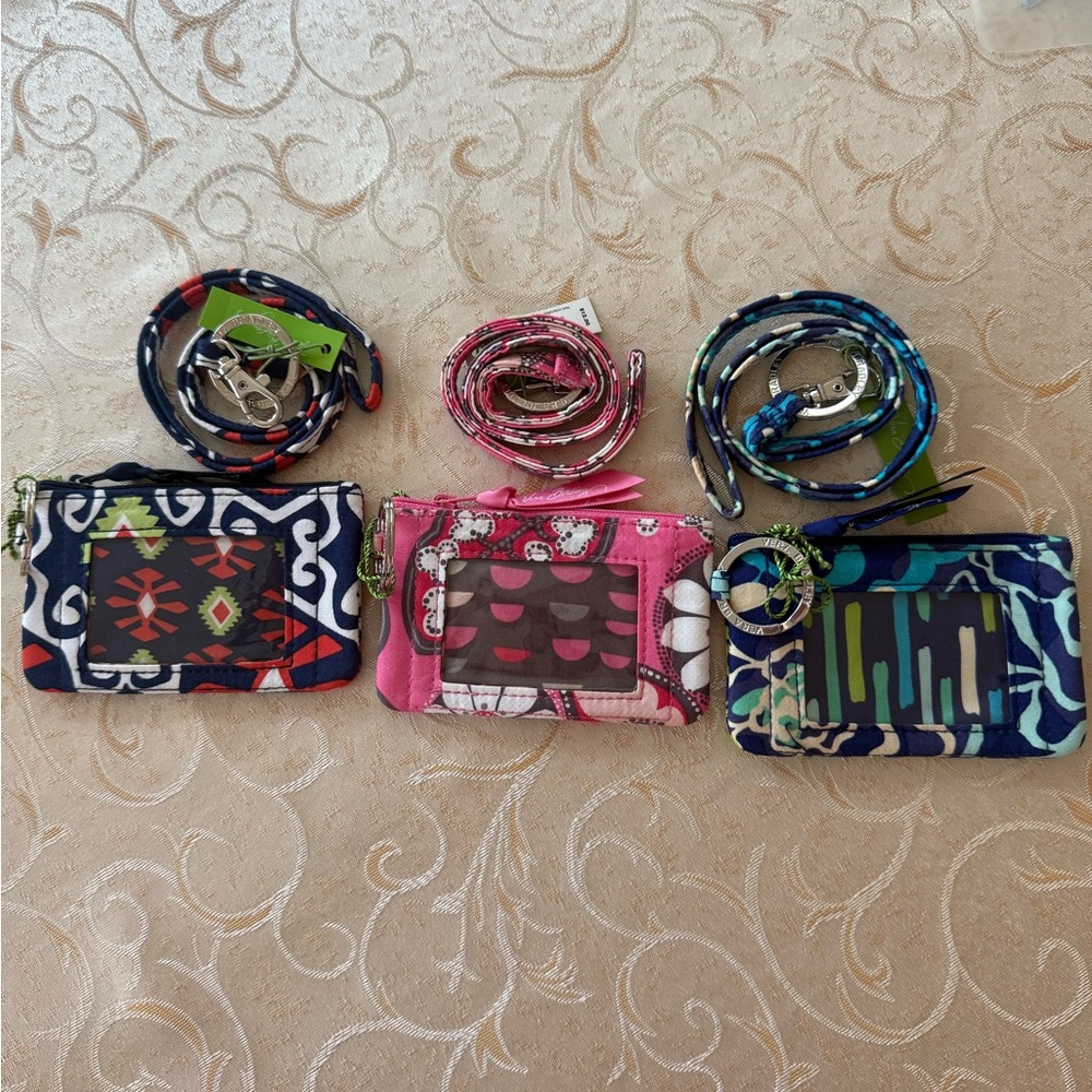 Vera Bradley lanyard and zip id case